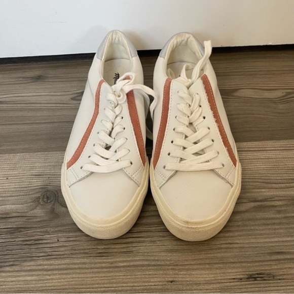 Madewell White Leather Sneakers  7.5 - Picture 1 of 8